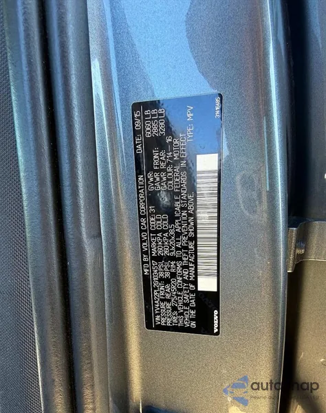 2016 Volvo Xc90 T6 z USA, uszkodzony, nr VIN YV4A22PL2G1034517